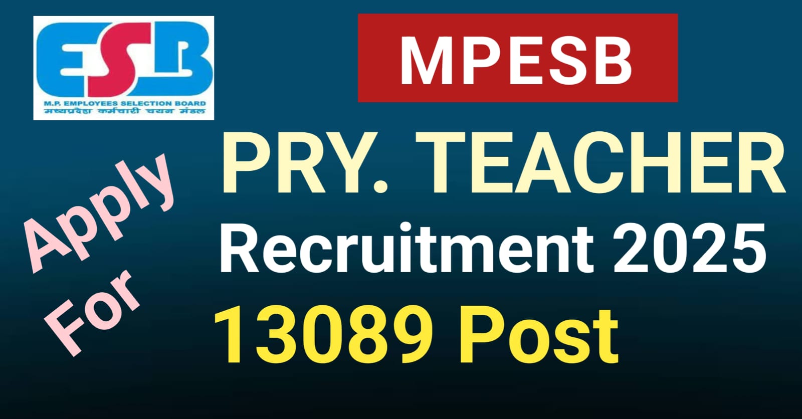 MPESB Primary School Teacher 